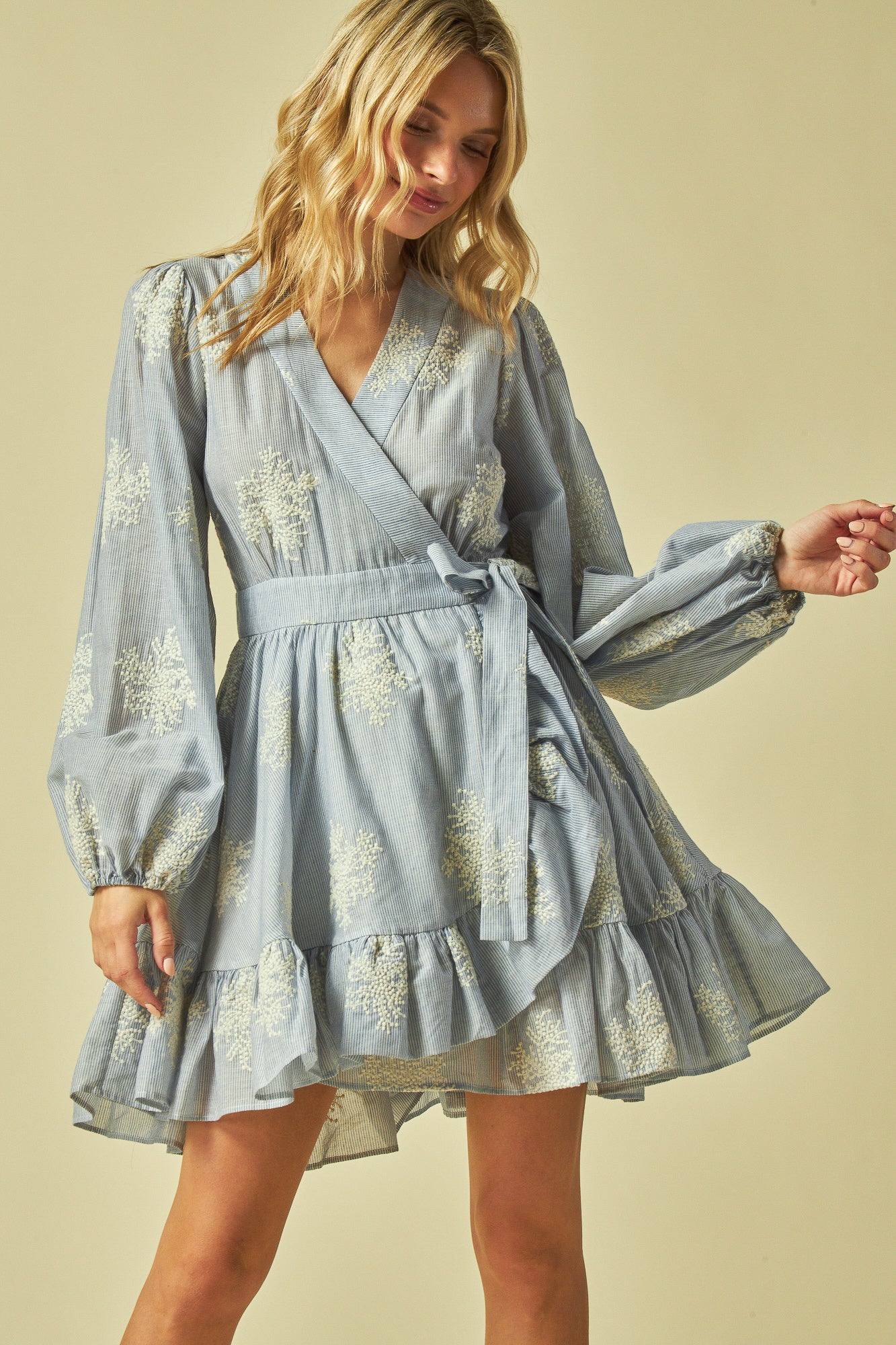Puff sleeve mini dress
Lace embroidered mini dress
Wrap dress with side tie
Ruffle hem wrap dress
Romantic lace mini dress
Long sleeve wrap mini dress
Feminine puff sleeve dress
Embroidered wrap style dress
Boho lace ruffle dress
Side tie mini wrap dress
Elegant embroidered dress
Vintage-inspired lace dress
Ruffle trim wrap mini dress
Chic long sleeve party dress
Soft lace detail mini dress