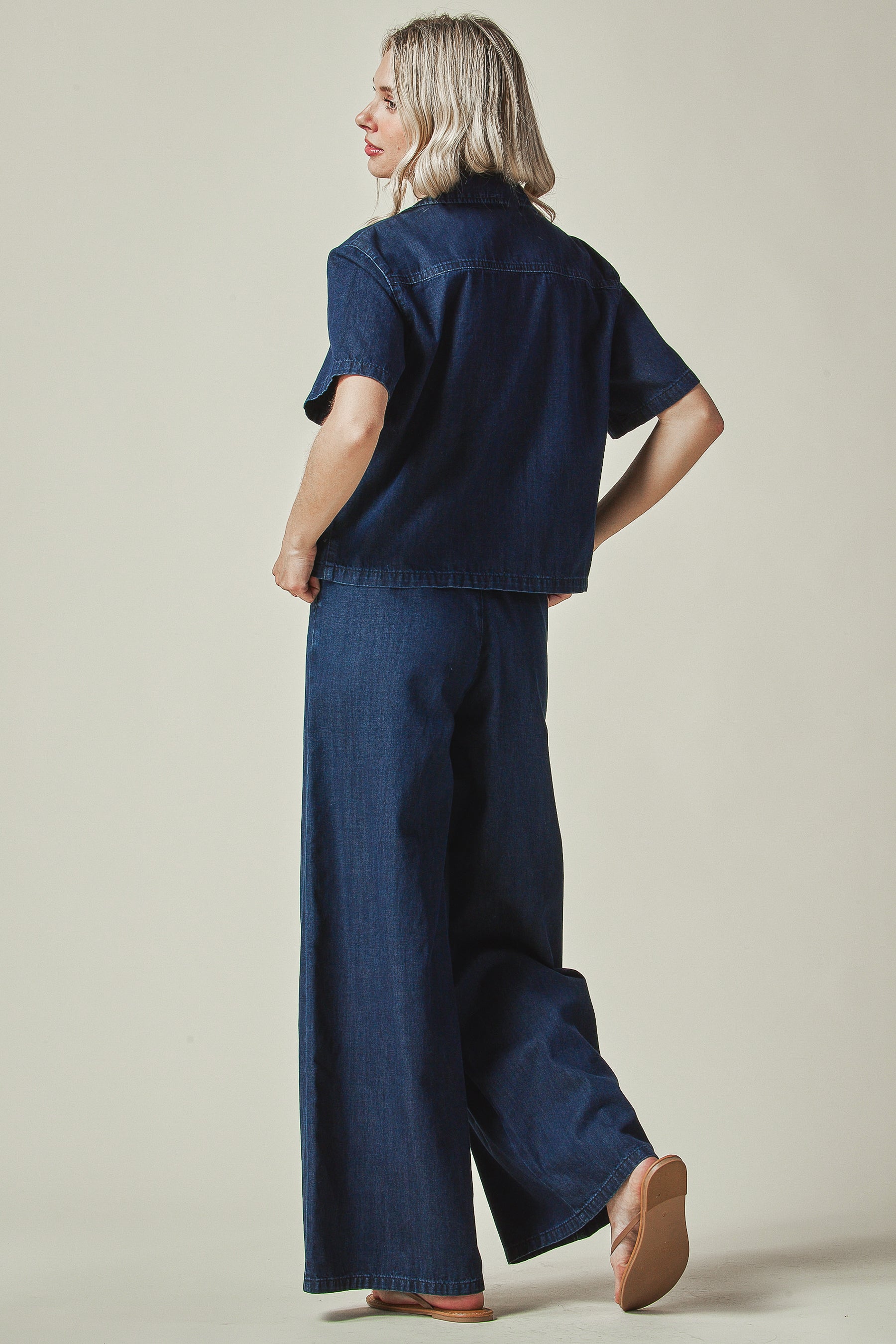 Chambray set
100% Cotton
Non Stretch