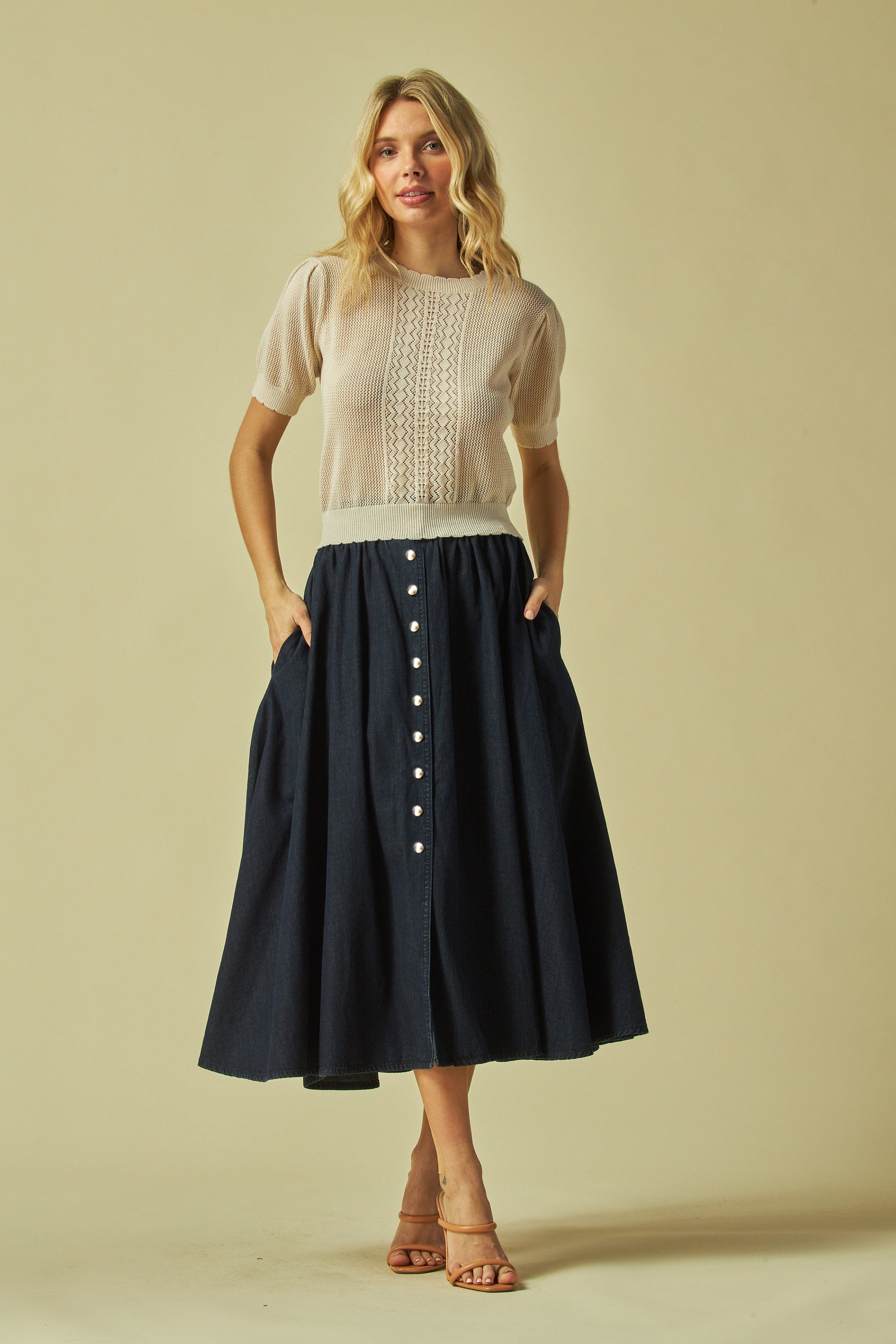 High waist midi skirt
Button front midi skirt
A-line midi skirt
Flared midi skirt
Button up A-line skirt
High rise flared skirt
Midi skirt with buttons
Casual A-line midi skirt
High waisted button up A-line midi skirt
Flared midi skirt with front button detail
Vintage-inspired high waist midi skirt
Button down A-line skirt for women
Feminine flared midi skirt with high rise fit
Everyday button front midi skirt
Elegant A-line skirt with front closure
Classic high rise midi skirt with buttons