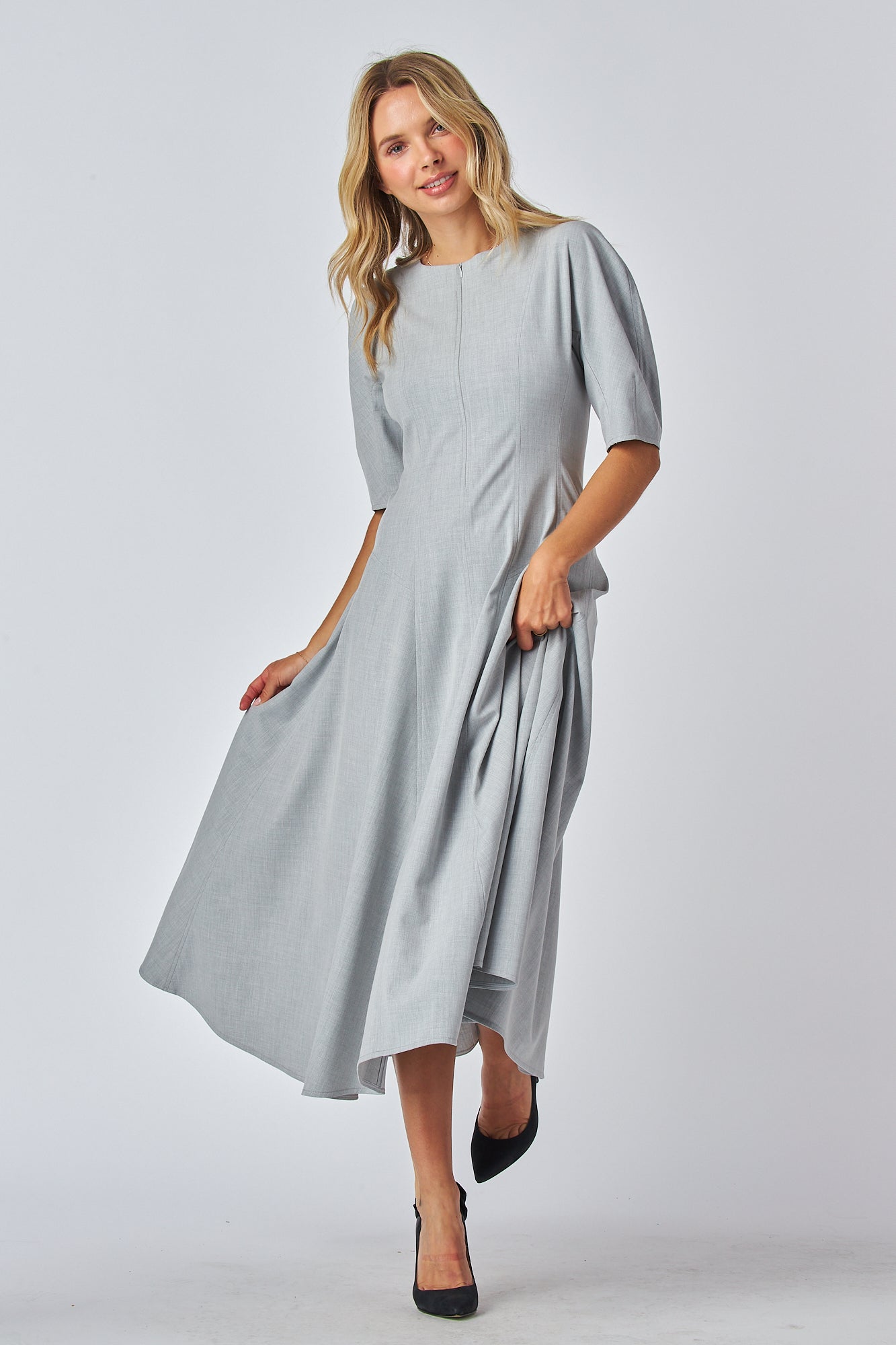 Fit and flare midi dress
Short sleeve midi dress
Round neckline dress
Collarless midi dress
Front and back zipper dress
Elegant fit and flare dress
Modern midi length dress
Double zip closure dress
Casual short sleeve dress
Feminine A-line midi dress
Day-to-night midi dress
Structured fit and flare dress
Classic silhouette midi dress
Zipper detail midi dress
Minimalist round neck dress
