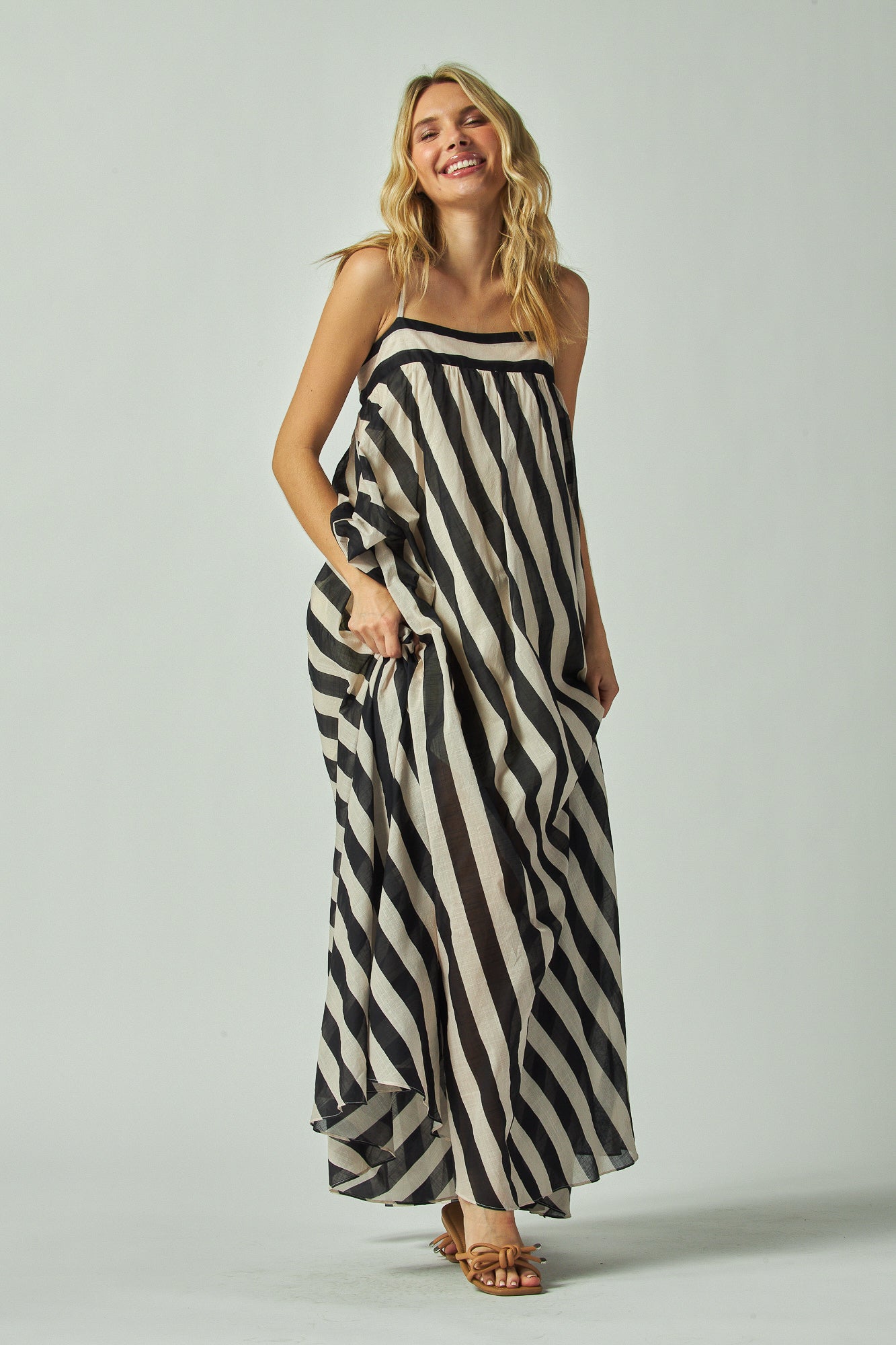 evelyn striped maxi dress blue you away? @fashionnova . . . Evelyn Striped Maxi Dress