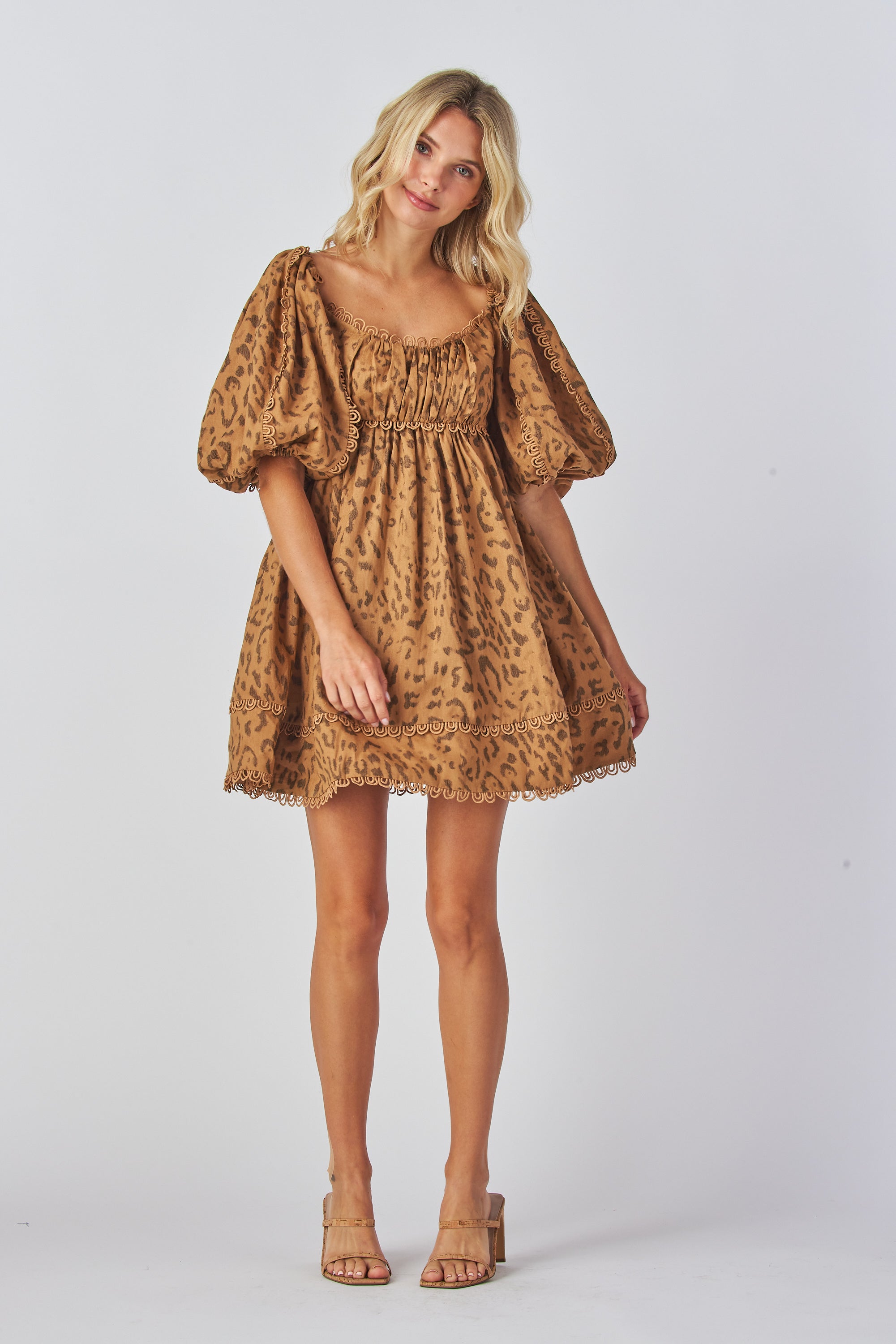 Leopard Print Laura Mini Dress