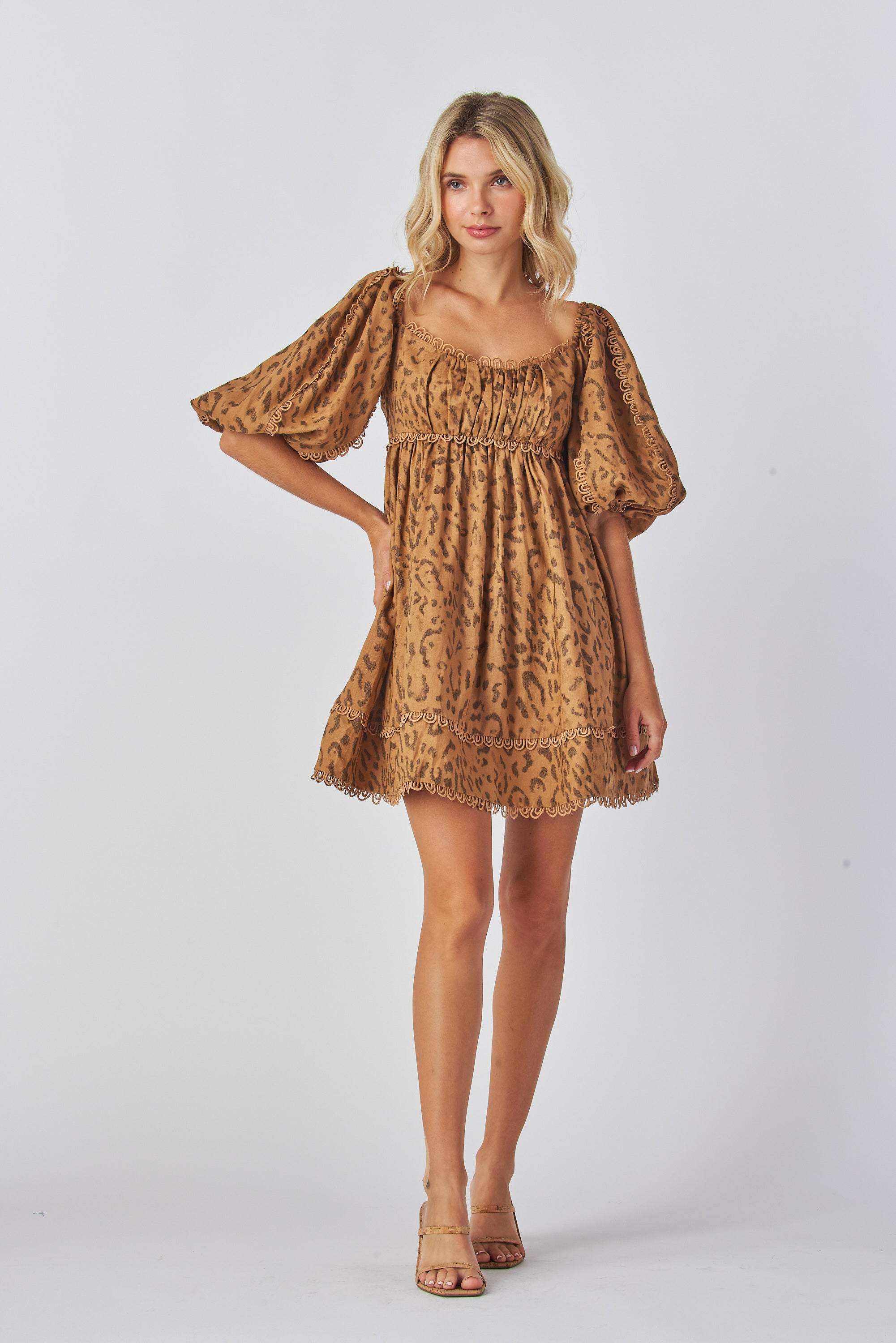 Leopard Print Laura Mini Dress