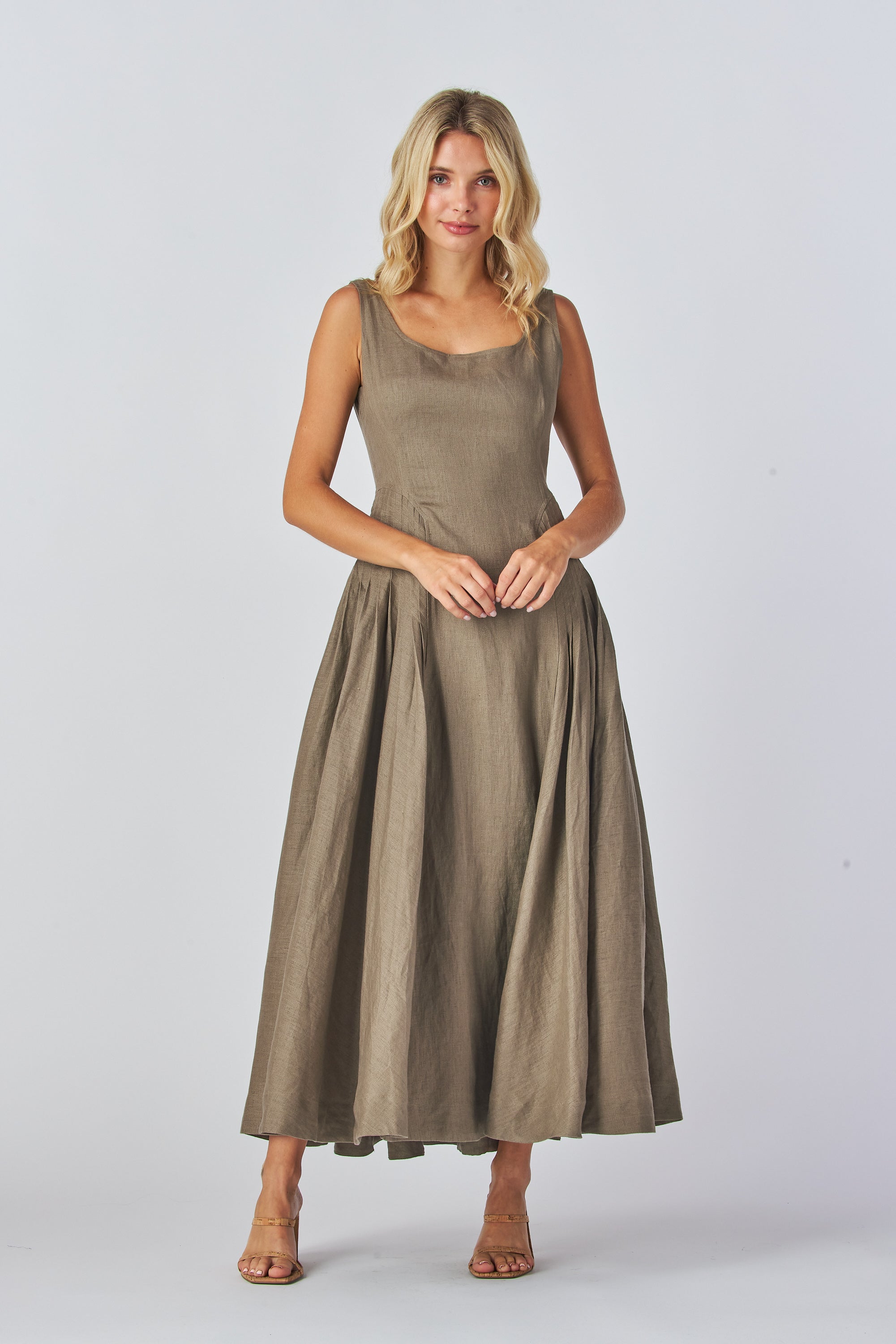  Vintage Elegance Dress, Heirloom Feminine Grace Dress, Flared Midi  Modern Royalty Dress, Evening Dress
