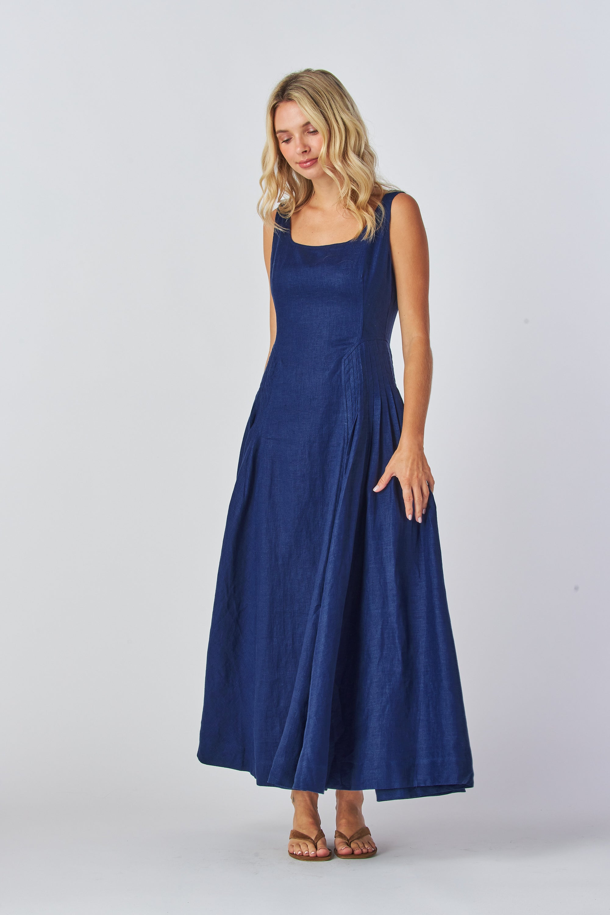  Vintage Elegance Dress, Heirloom Feminine Grace Dress, Flared Midi  Modern Royalty Dress, Evening Dress