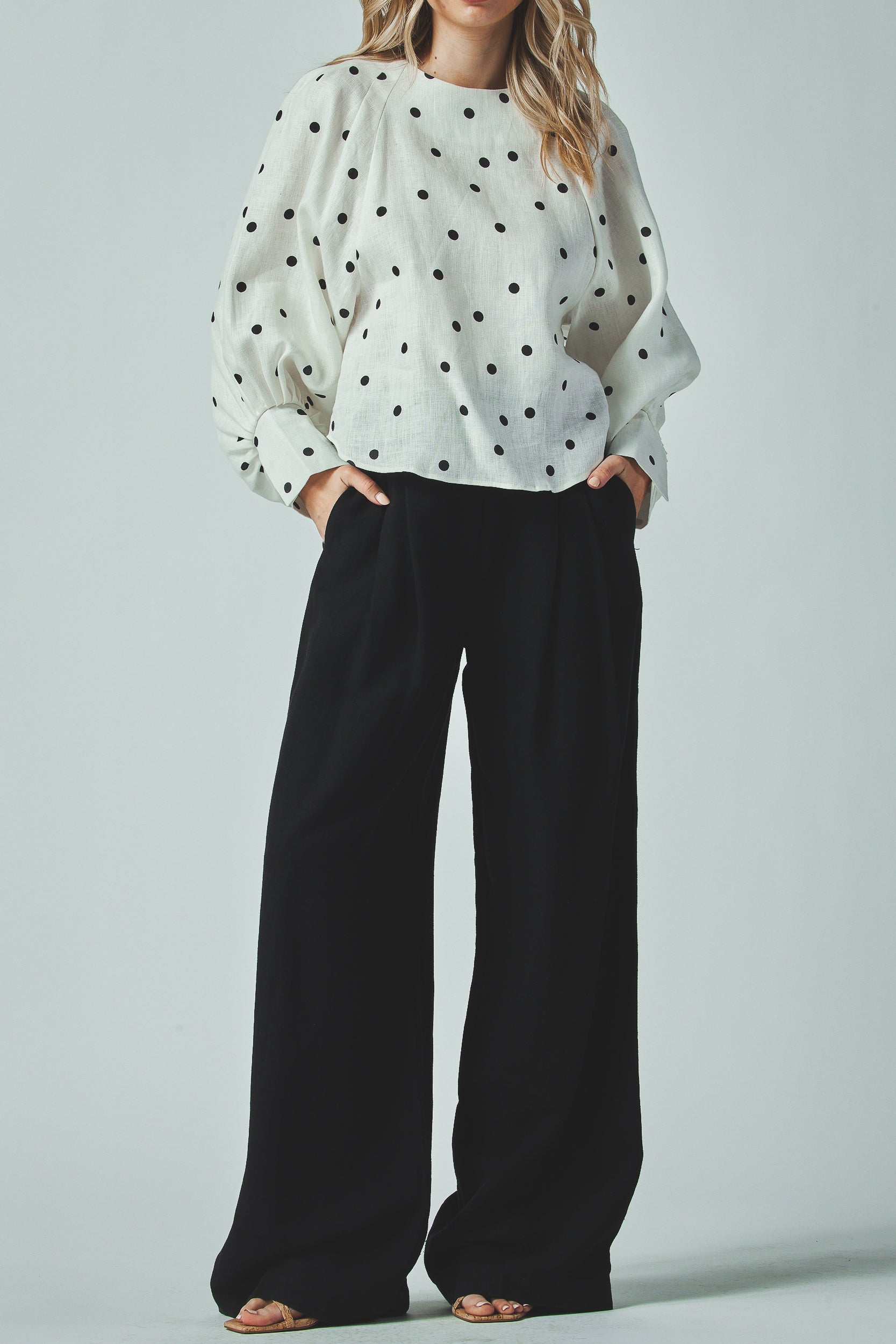 Madelyn top - Polka dots