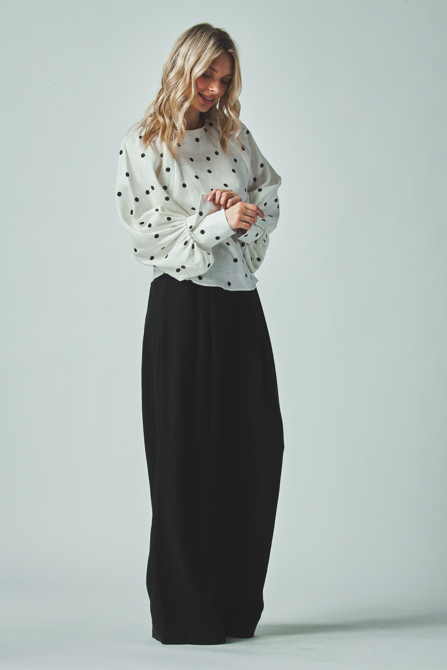 Madelyn top - Polka dots