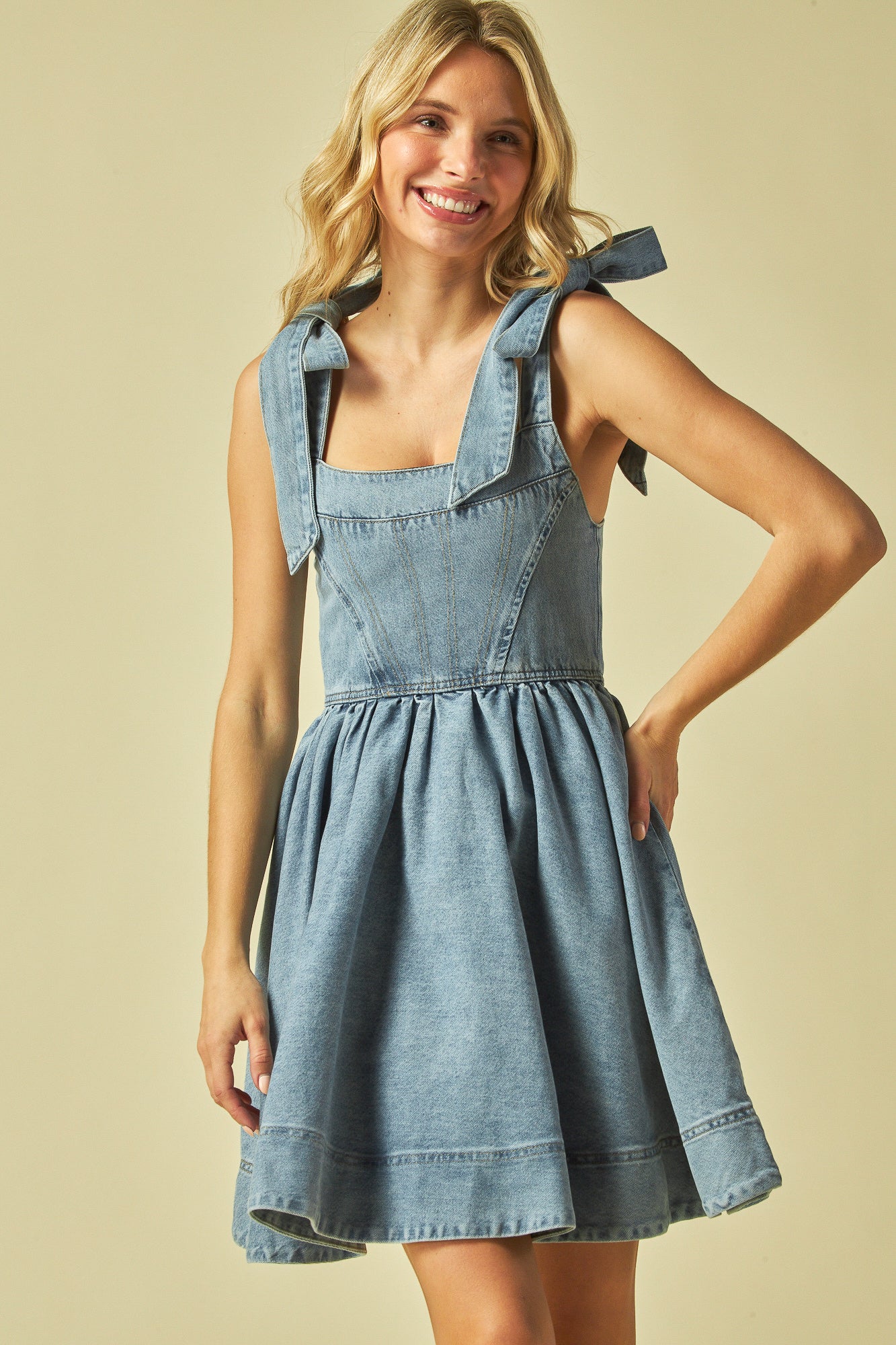 Sleeveless tie strap dress
Ruffle trim mini dress
Square neck fit and flare dress
Pleated waist mini dress
Fit and flare summer dress
Tie shoulder strap dress
Feminine ruffle neckline dress
Casual sleeveless mini dress
Flirty square neck dress
Lightweight pleated waist dress
Cute summer mini dress
Adjustable tie strap dress
Flared hem mini dress
Soft pleated fit and flare dress
Stylish sleeveless party dress